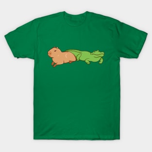 Capybara with a crocodile T-Shirt